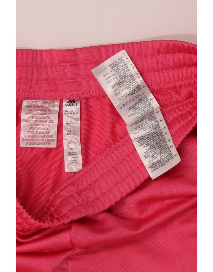 Pantaloni Tuta Bambina Adidas 14-15 Anni Poliestere Rosa