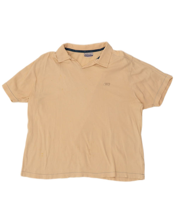 Polo REEBOK da uomo in cotone beige medio