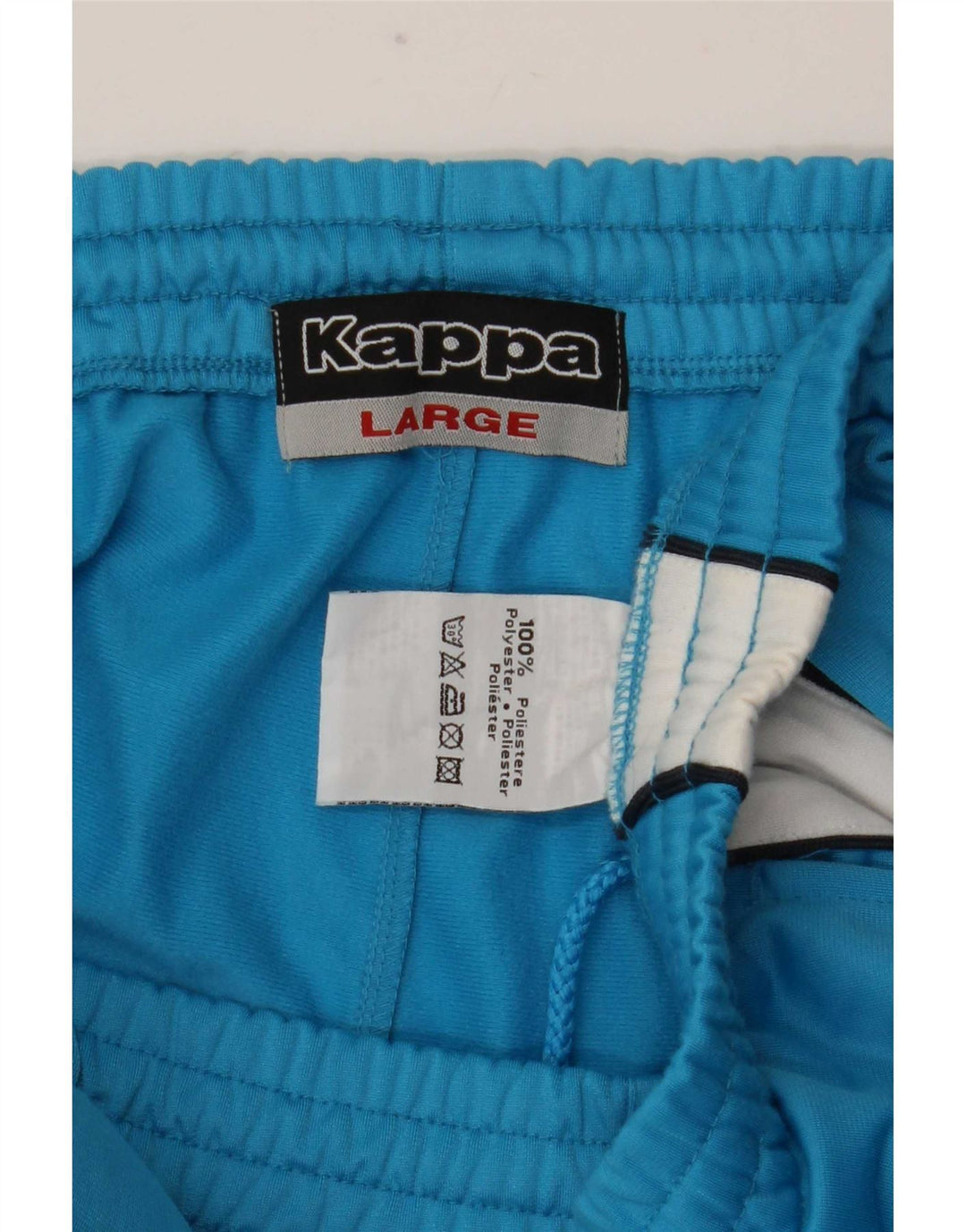 Pantaloni da tuta da uomo Kappa Large in poliestere color block blu
