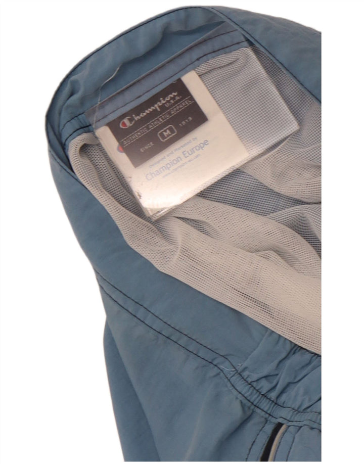 Pantaloncini da bagno grafici da uomo Champion blu medio in poliammide