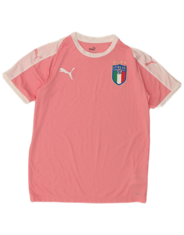Maglietta grafica Puma Italia per ragazze 13-14 anni in poliestere rosa