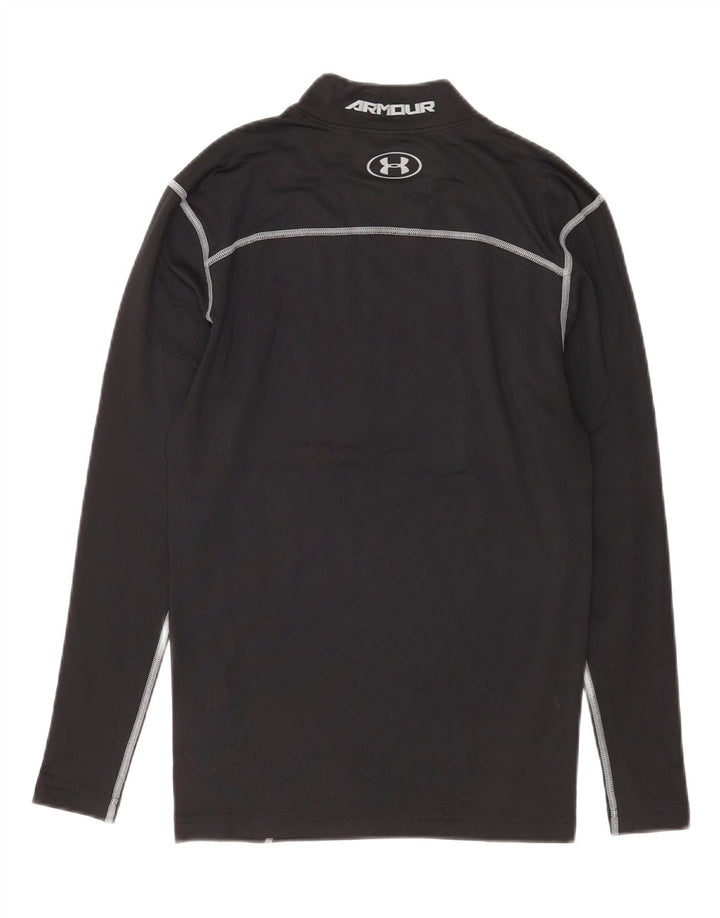 Maglia Under Armour da donna Cold Gear manica lunga UK 12 medio poliestere nero