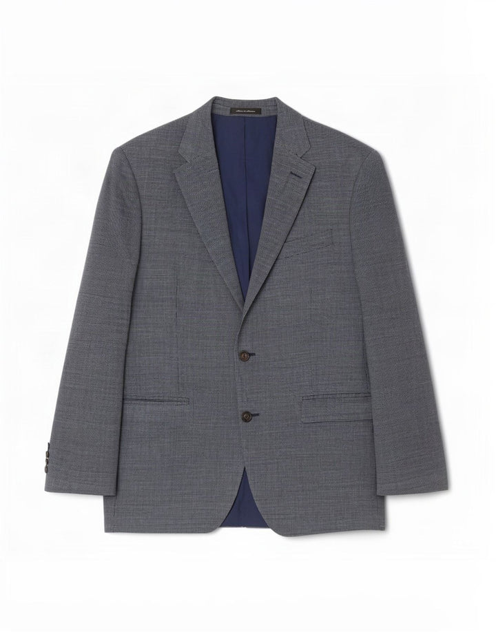 Giacca blazer a 2 bottoni vestibilità regolare da uomo Ralph Lauren UK 40 grande seta blu