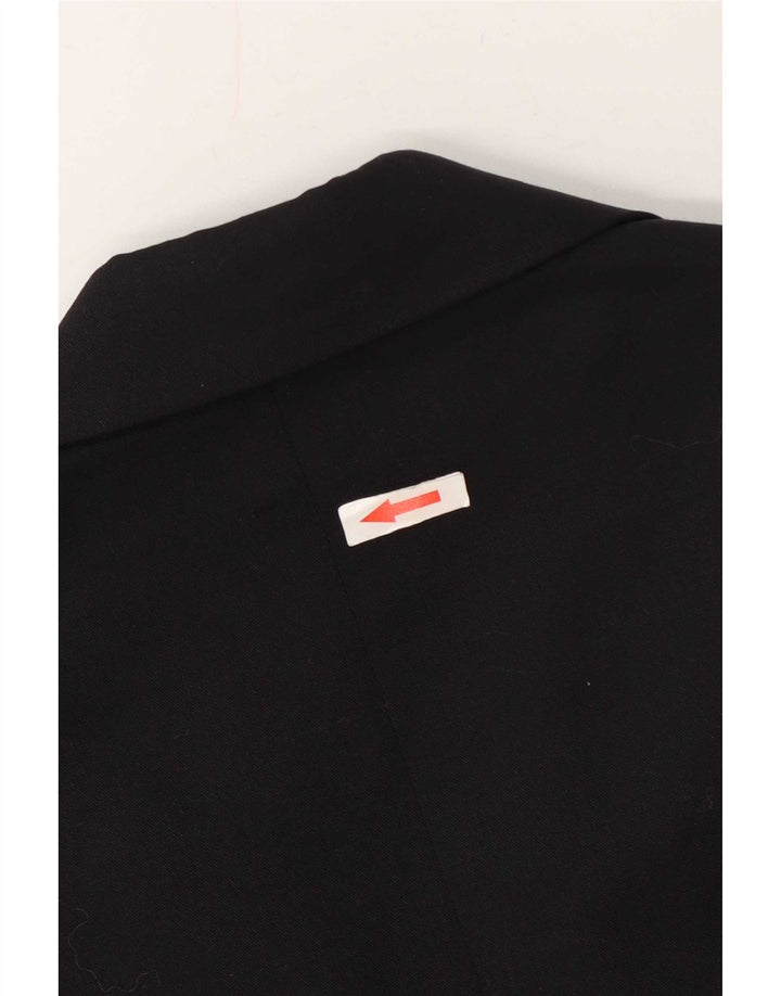 Giacca blazer da uomo a 2 bottoni Zara UK 40 grande in lana nera