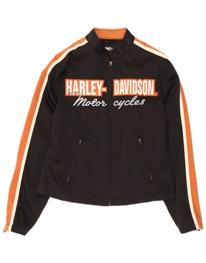 Giacca da tuta da donna Harley Davidson UK 14 Medium Black Colourblock