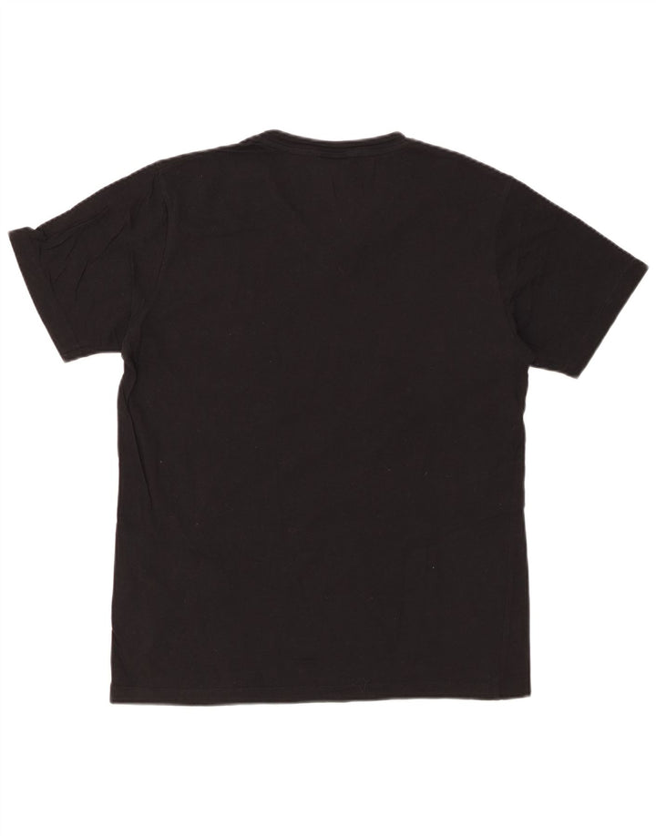 CALVIN KLEIN T-shirt grafica da uomo Top IT 50 Medium Black Cotton