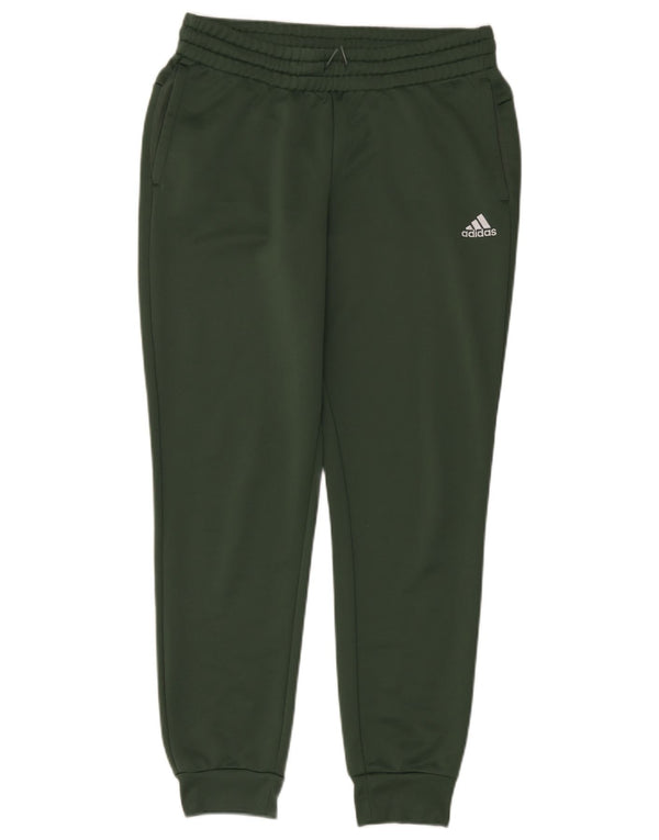 Pantaloni da tuta da uomo Adidas Joggers UK 12/14 Poliestere verde medio