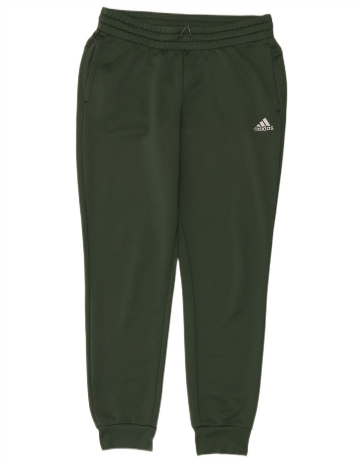 Pantaloni da tuta da uomo Adidas Joggers UK 12/14 Poliestere verde medio