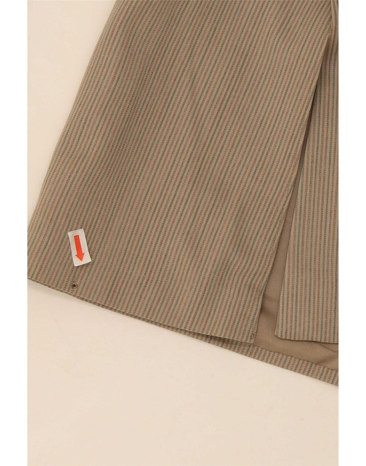 Giacca blazer doppiopetto da uomo Sidi UK 36 piccolo gessato beige