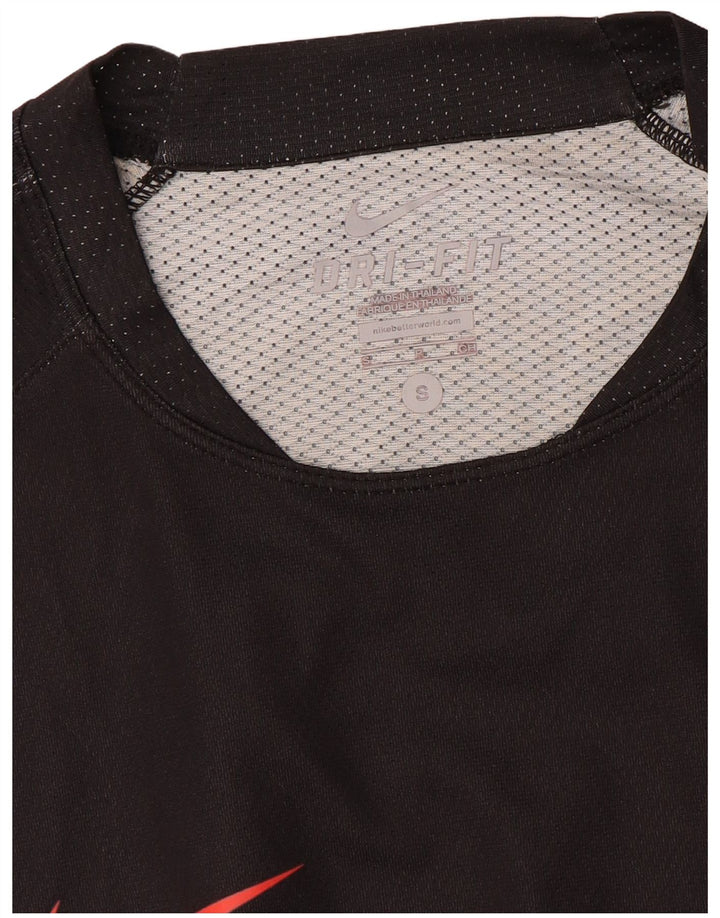 T-shirt NIKE da uomo Dri Fit Top Small Black Colourblock