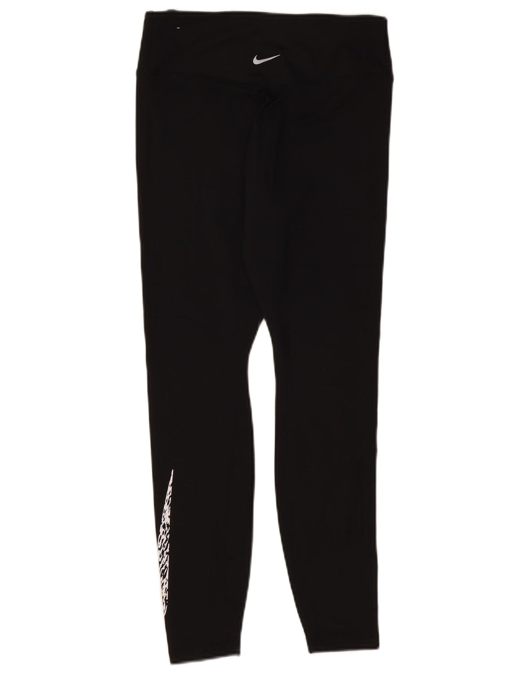 Leggings grafici NIKE Dri Fit da donna UK 12 medio nero poliestere