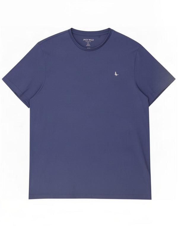T-shirt da uomo dalla vestibilità classica Jack Wills Top 2XL in cotone blu navy