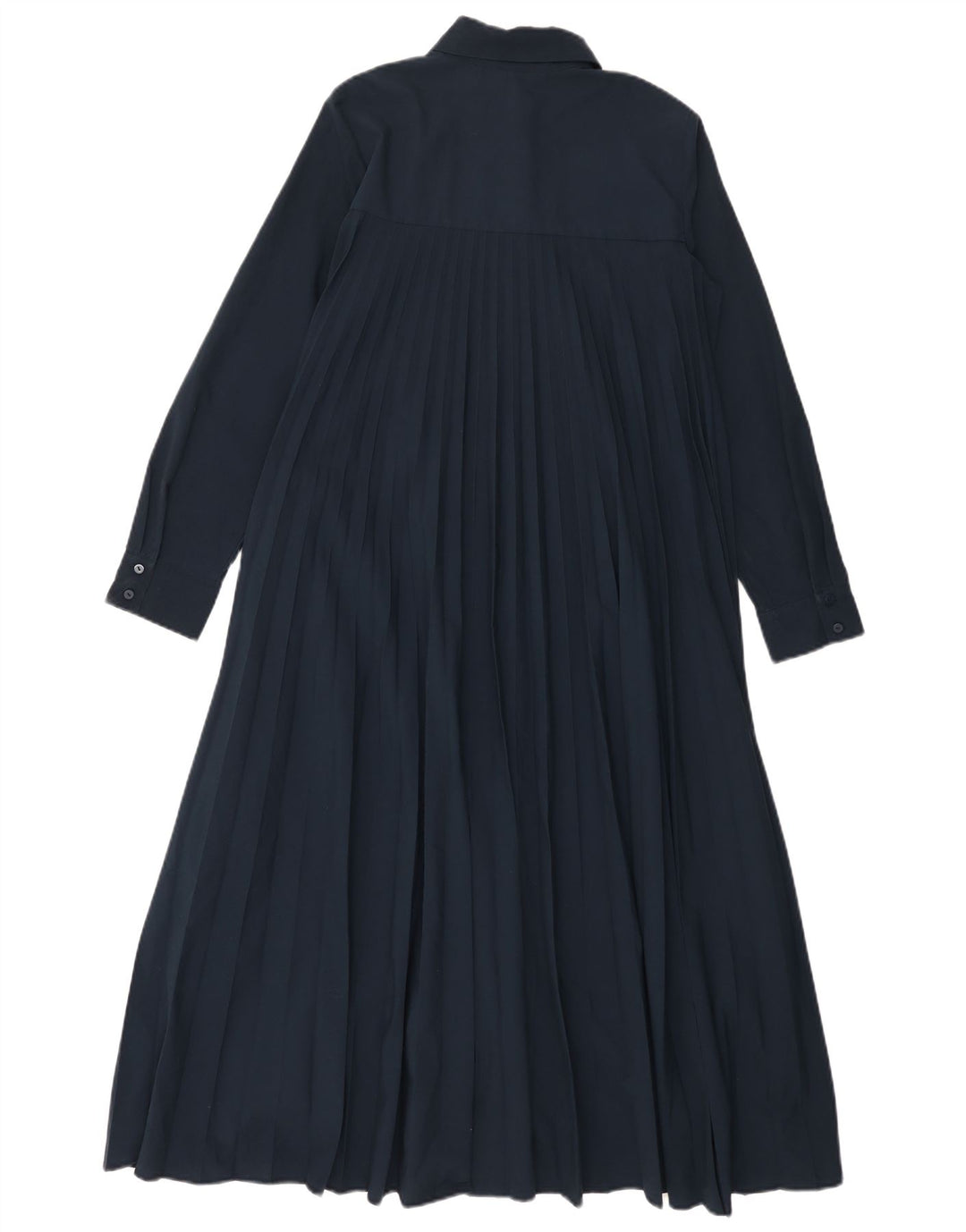 Abito chemisier oversize da donna Zara UK 6 XS poliestere blu navy