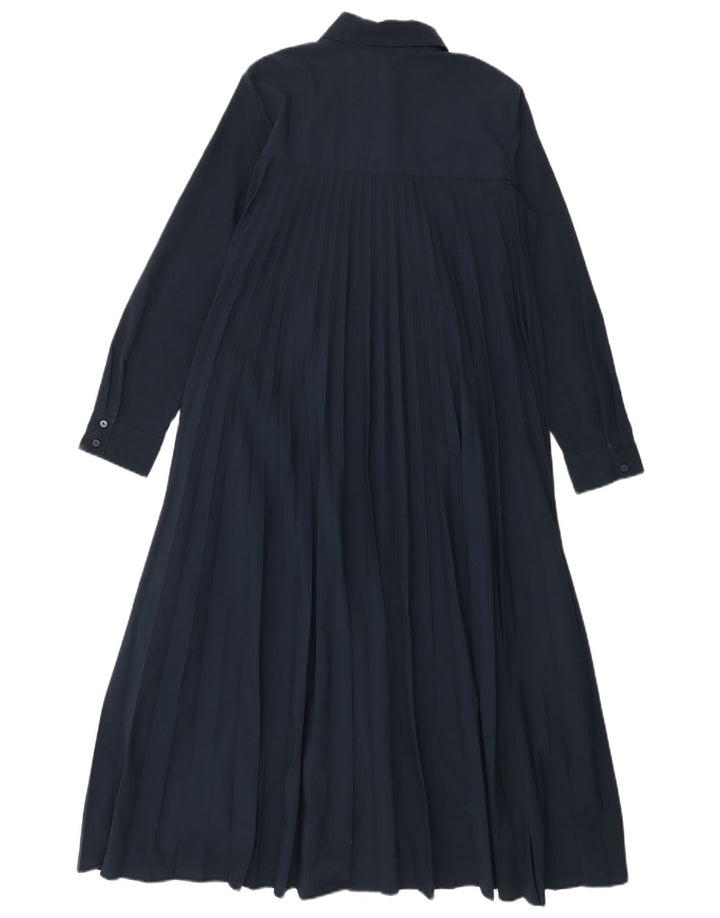 Abito chemisier oversize da donna Zara UK 6 XS poliestere blu navy