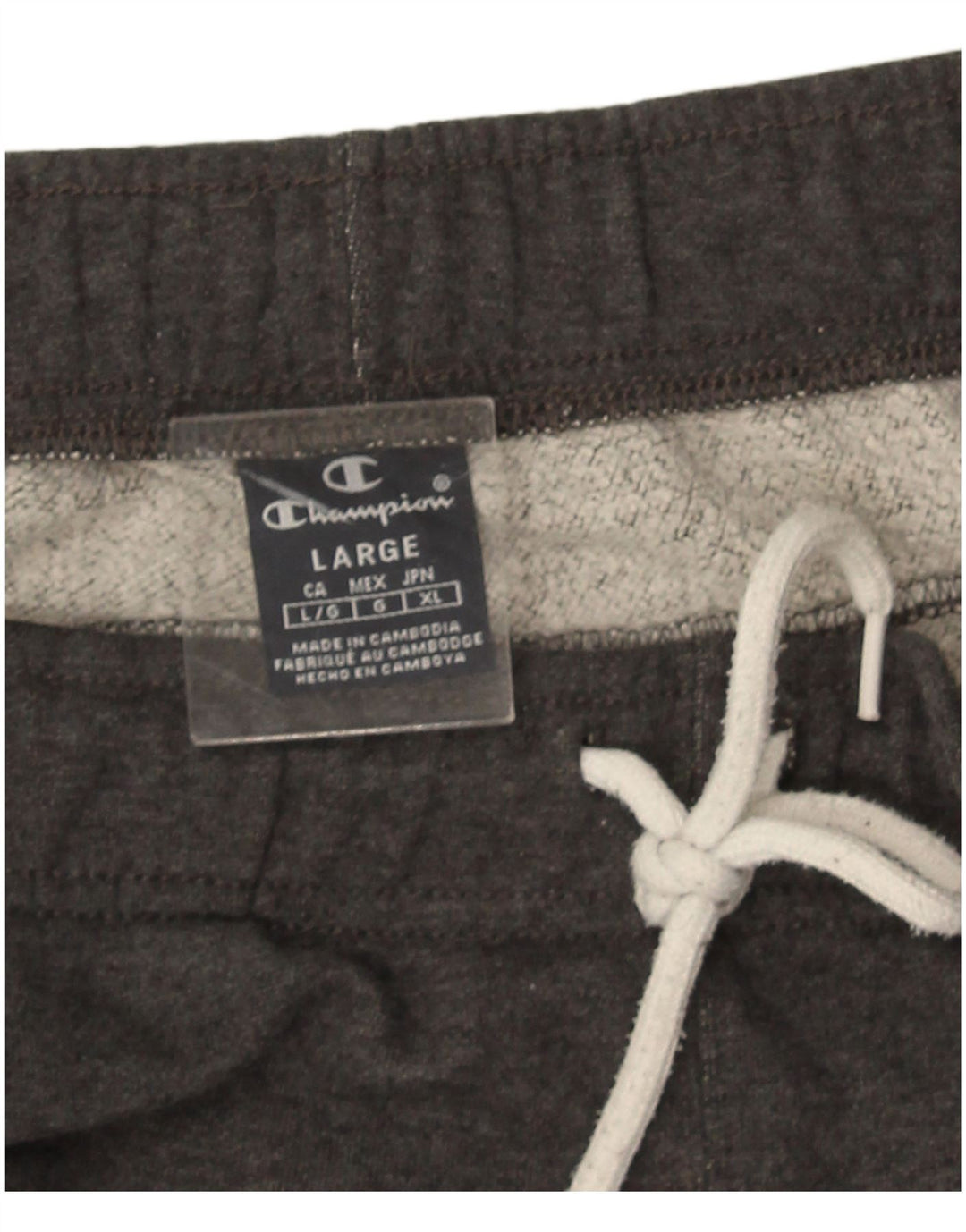 Pantaloni da tuta con grafica Champion da uomo, pantaloni da jogging, grandi, grigi