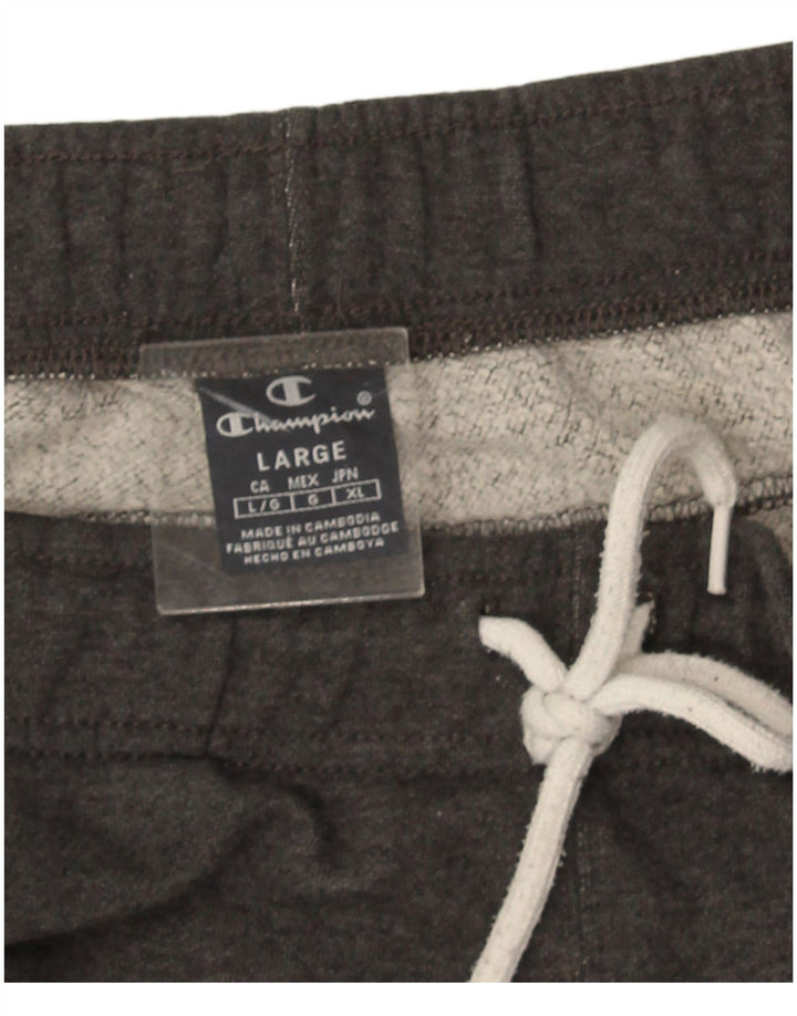Pantaloni da tuta con grafica Champion da uomo, pantaloni da jogging, grandi, grigi
