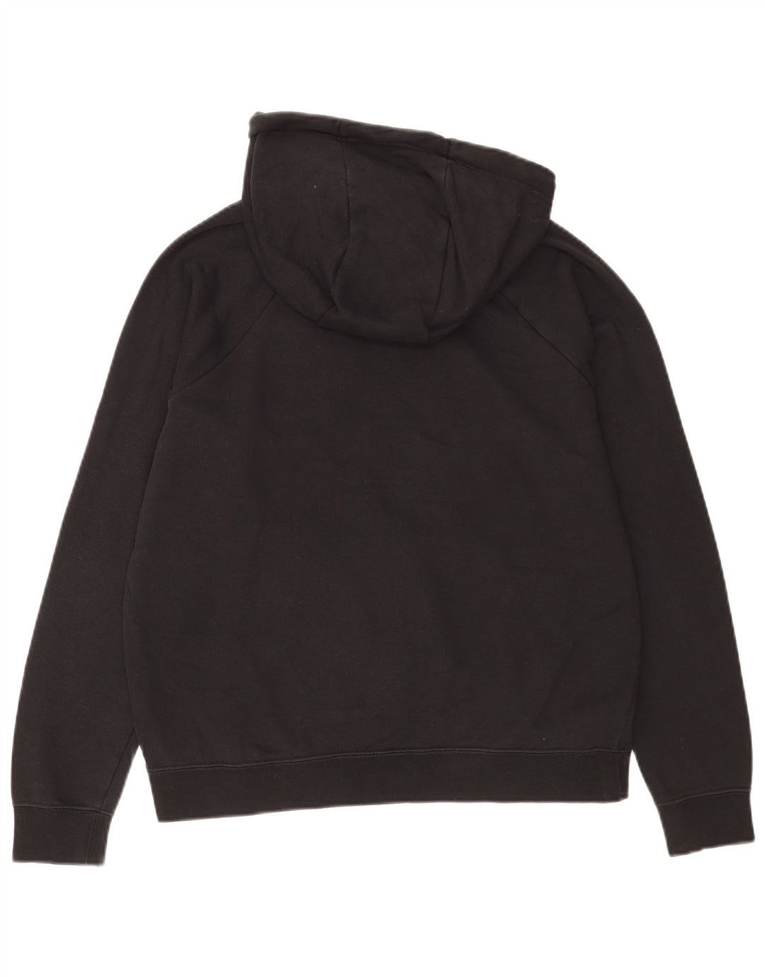 Felpa con cappuccio da uomo Nike, cotone medio nero