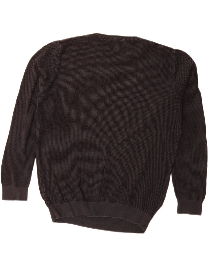 Maglione ZARA da uomo girocollo in cotone nero medio
