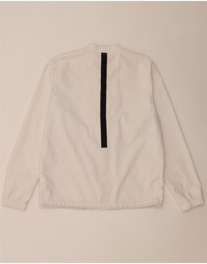 Giacca superiore della tuta da uomo Nike, nylon color block bianco medio