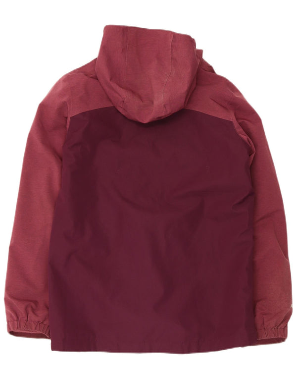 Giacca a vento con cappuccio per ragazze Berghaus 12-13 anni Colorblock bordeaux