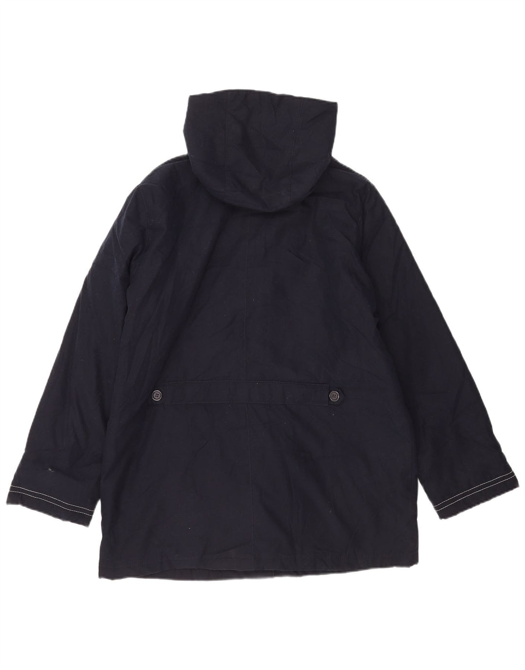 Giacca a vento con cappuccio da donna Marks & Spencer UK 16 Large Blu Navy