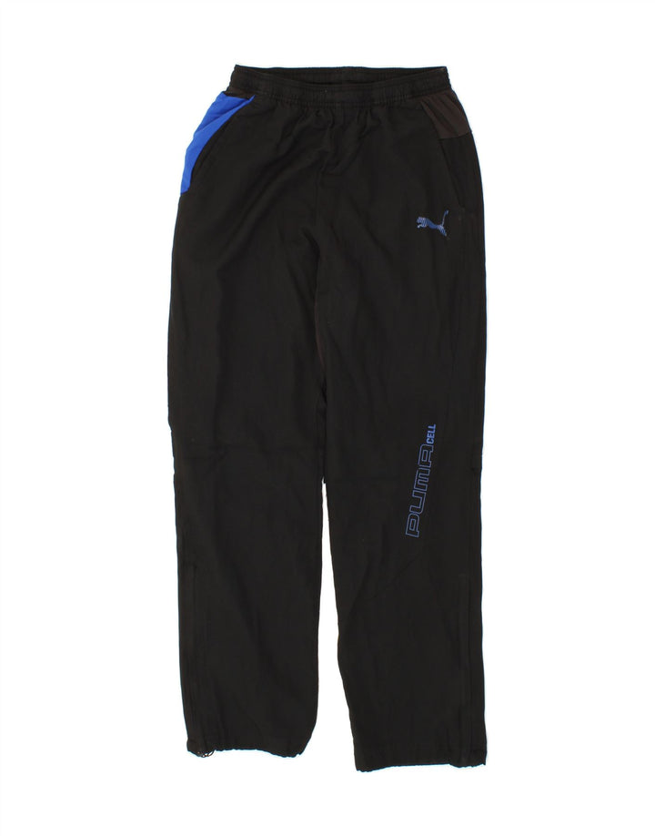 PUMA Mens Graphic Tracksuit Trousers Small  Black Colourblock Polyester Vintage Puma and Second-Hand Puma from Messina Hembry 