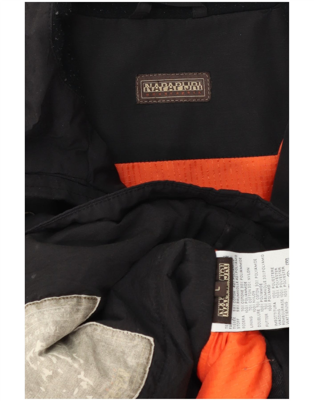 Giacca a vento da uomo Napapijri UK 40 grande cotone nero