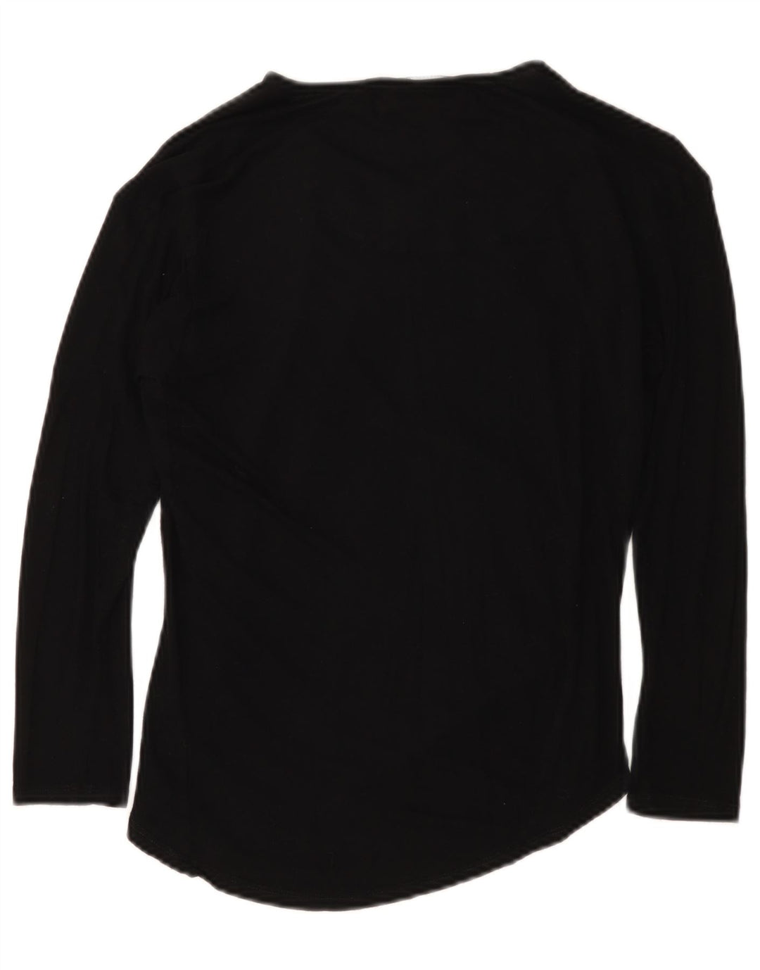 Desigual Donna Graphic Top Manica Lunga UK 10 Small Nero Geometrico