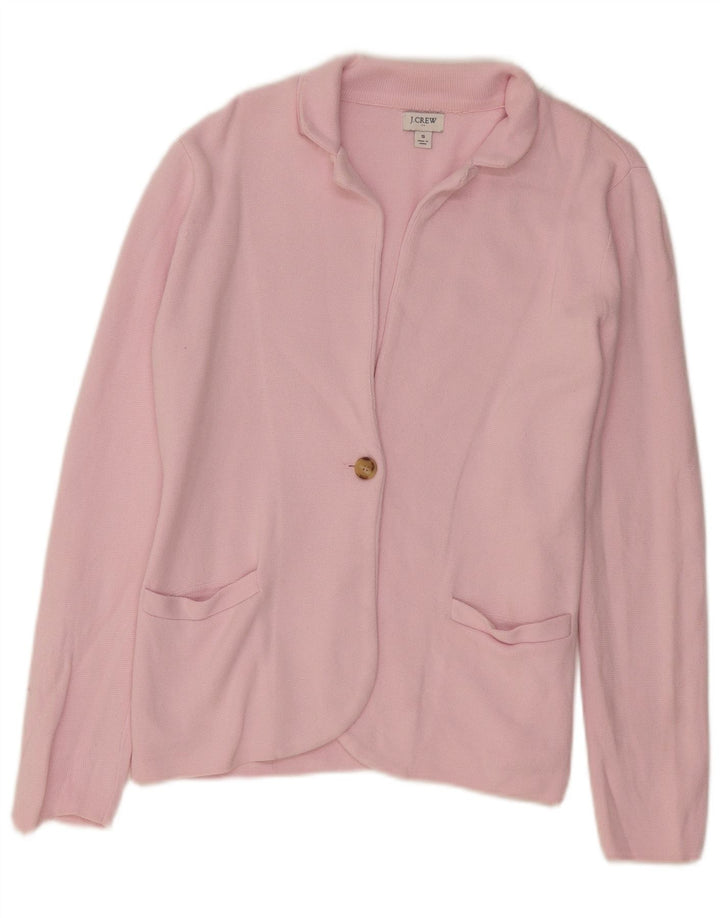 J. CREW Maglione cardigan oversize da donna UK 10 piccolo rosa