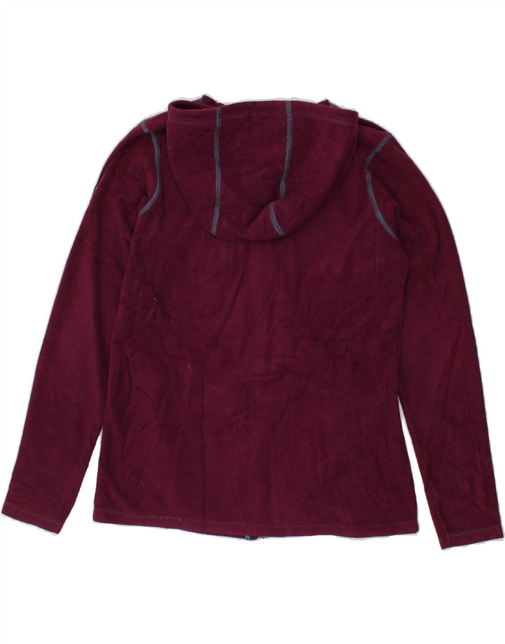 EDDIE BAUER Girls Hooded Fleece Jacket 14-15 Years Large Maroon Polyester Vintage Eddie Bauer and Second-Hand Eddie Bauer from Messina Hembry 