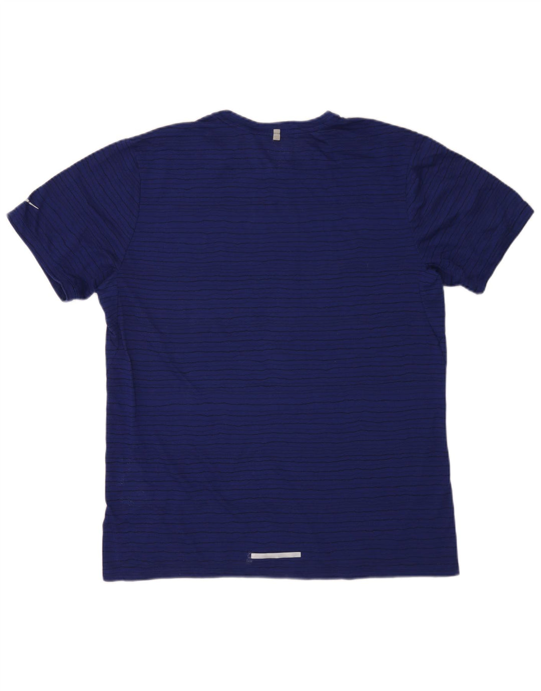 T-shirt Nike Dri Fit da uomo Top XL in poliestere a righe blu navy