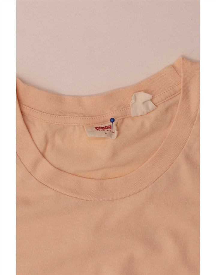 T-shirt da donna Levi's Top UK 16 grande in cotone beige