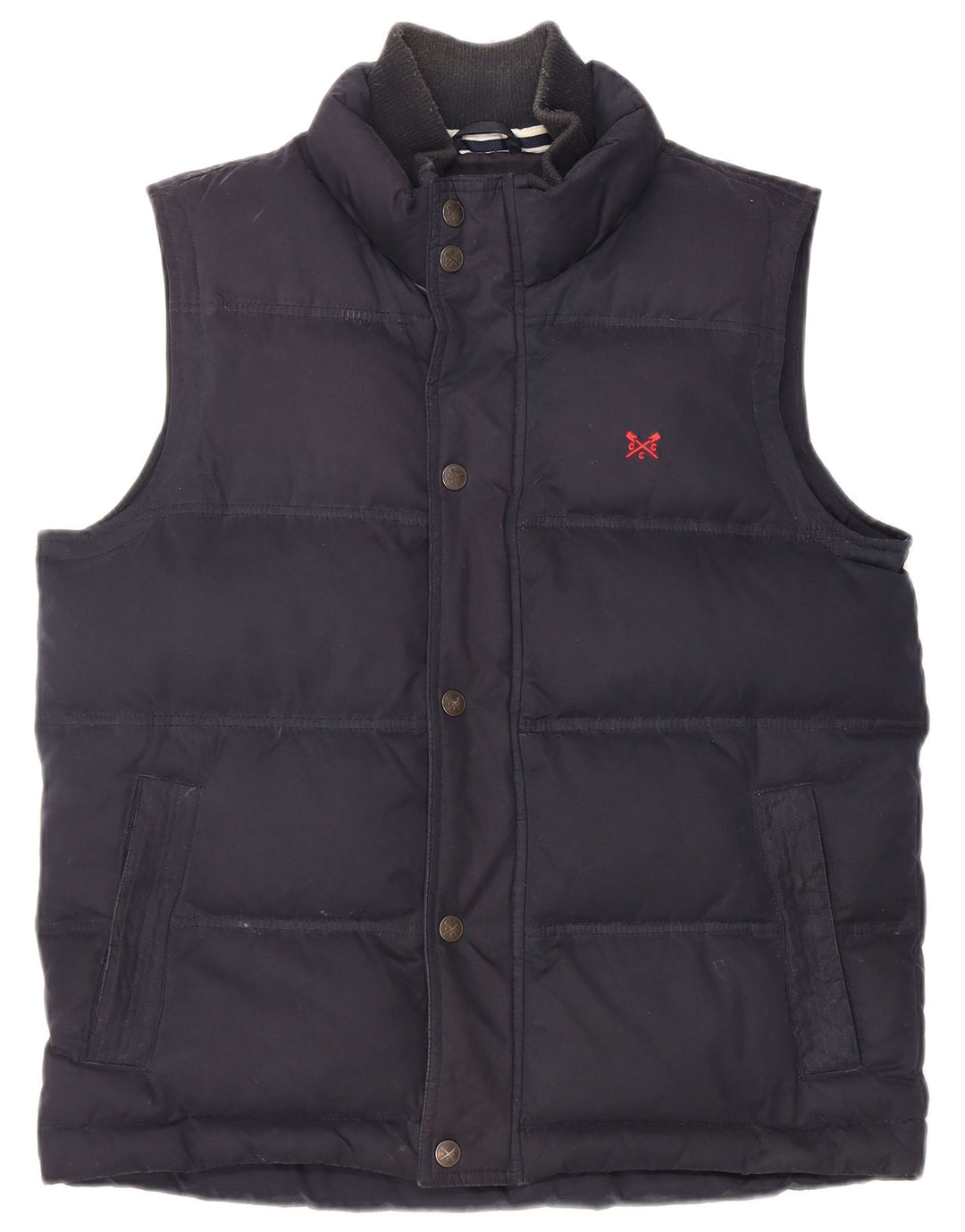 Crew Clothing Gilet imbottito da uomo UK 38 Medio Poliestere blu navy