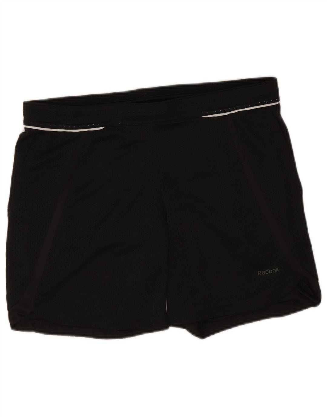 Pantaloncini sportivi Reebok da donna UK 8/10 Small Nero Poliestere