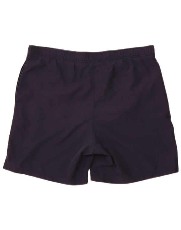 Pantaloncini sportivi Reebok da uomo di grandi dimensioni in poliestere blu navy