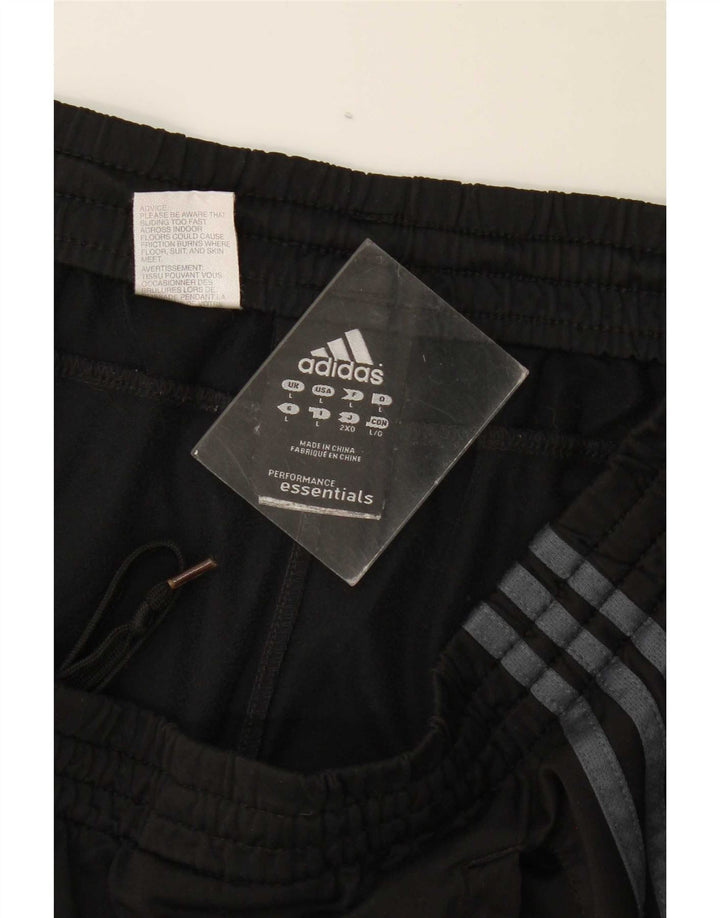 Pantaloncini sportivi da uomo Adidas grandi in poliestere nero