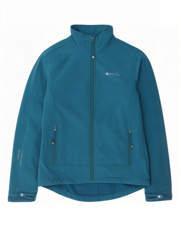 Mountain Warehouse Womens Tracksuit Top Jacket UK 10 Small Blue Polyester
