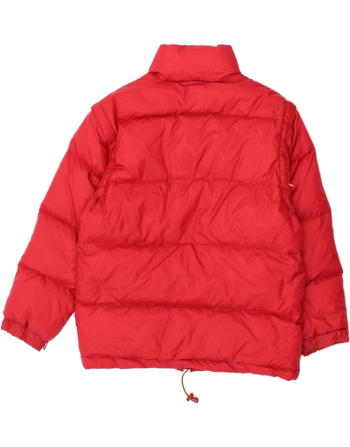 BEST COMPANY Womens Padded Jacket UK 10 Small Red Nylon Vintage Best Company and Second-Hand Best Company from Messina Hembry 