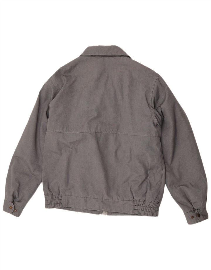 Giacca a vento bomber da uomo vintage UK 38 Grigio medio