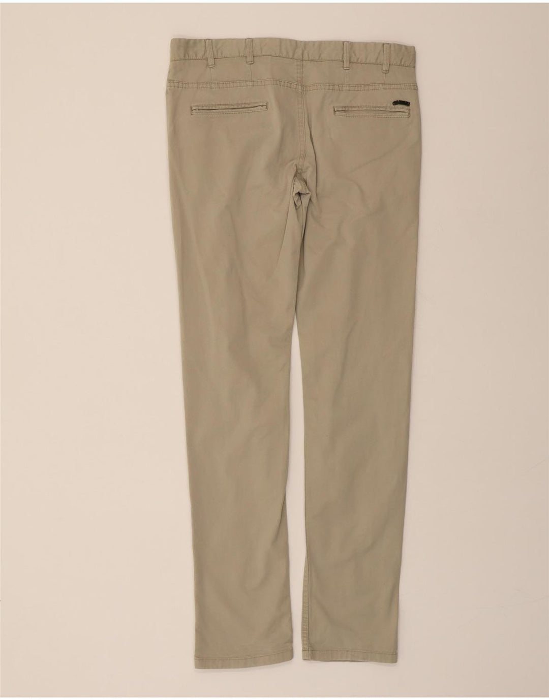 ZARA Mens Slim Chino Trousers W33 L32 Beige Vintage Zara and Second-Hand Zara from Messina Hembry 