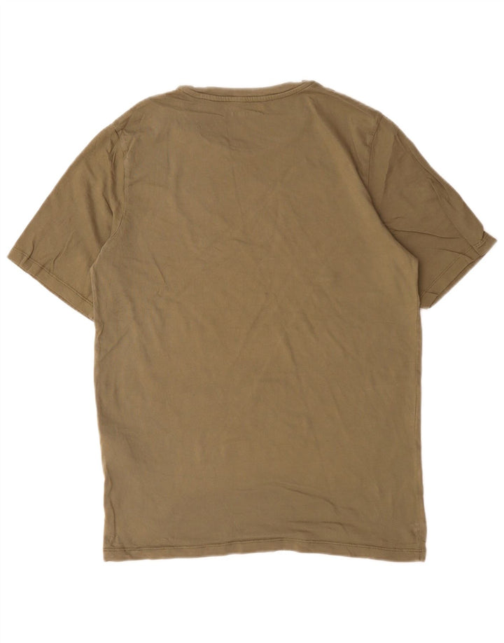 T-shirt grafica da uomo Jack & Jones Top in cotone kaki medio