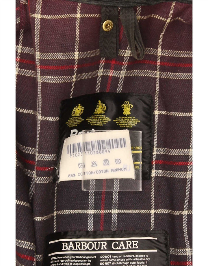 Giacca da uomo in cotone cerato Barbour EU 38 medio nero