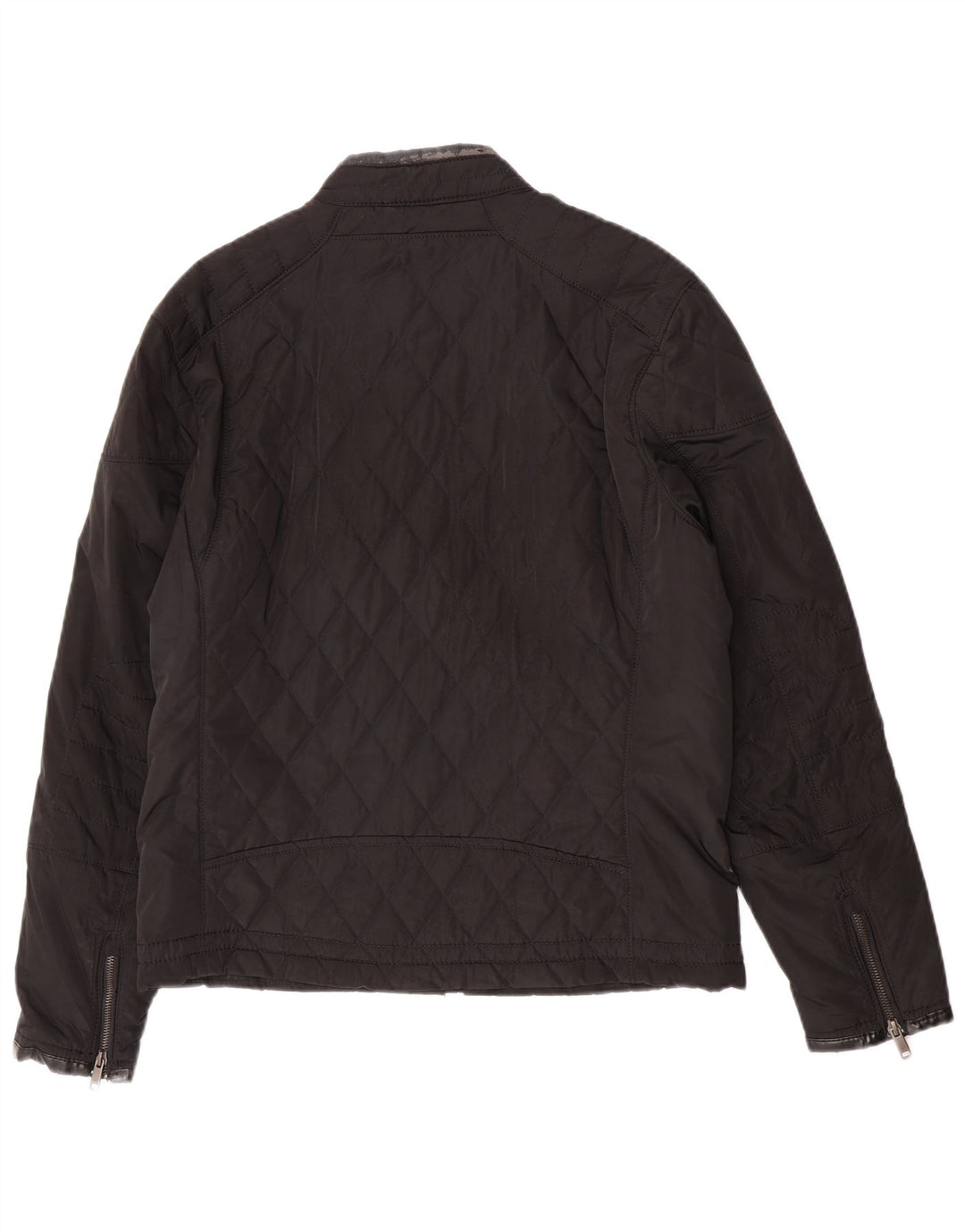 Giacca trapuntata da uomo Zara UK 40 grande poliestere nero