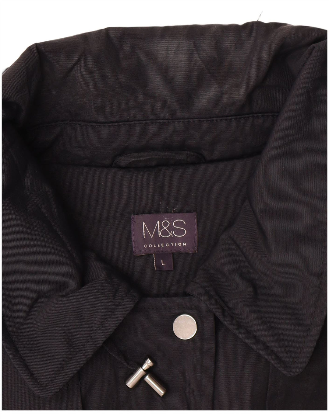 Giacca parka oversize con cappuccio da donna Marks & Spencer UK 16 grande nera
