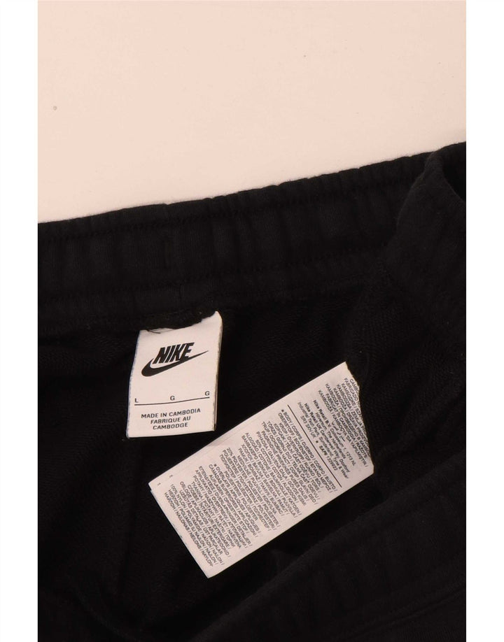Pantaloncini sportivi Nike da uomo con grafica, grandi, in cotone nero