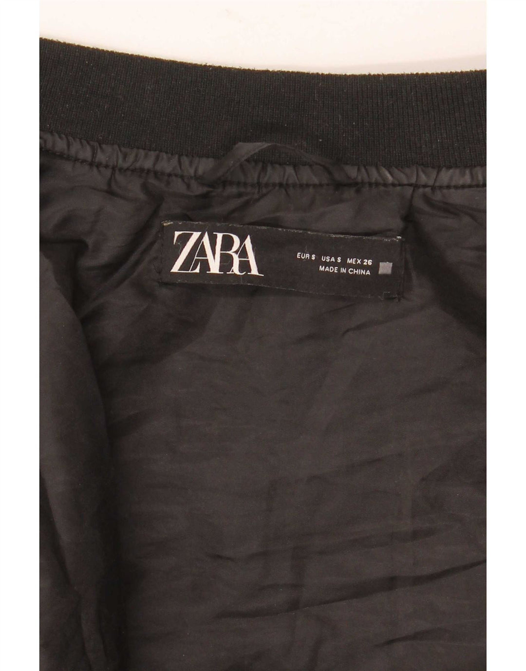 Giacca trapuntata oversize da donna Zara UK 10 piccola nera