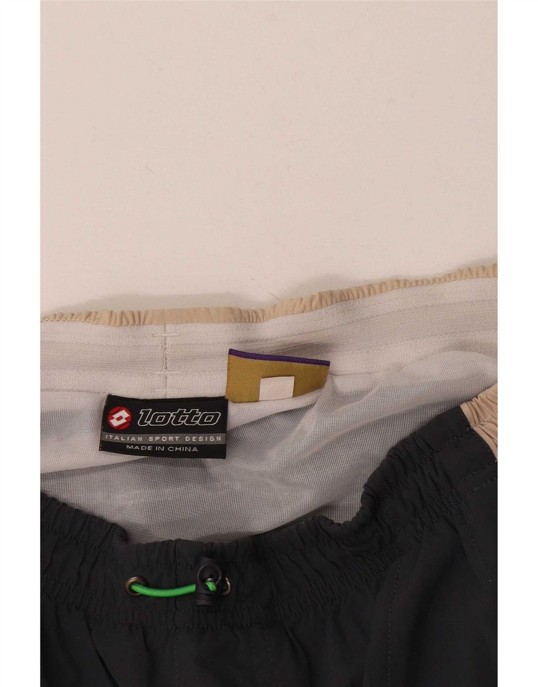 Pantaloncini sportivi da uomo Lotto grigio medio color block
