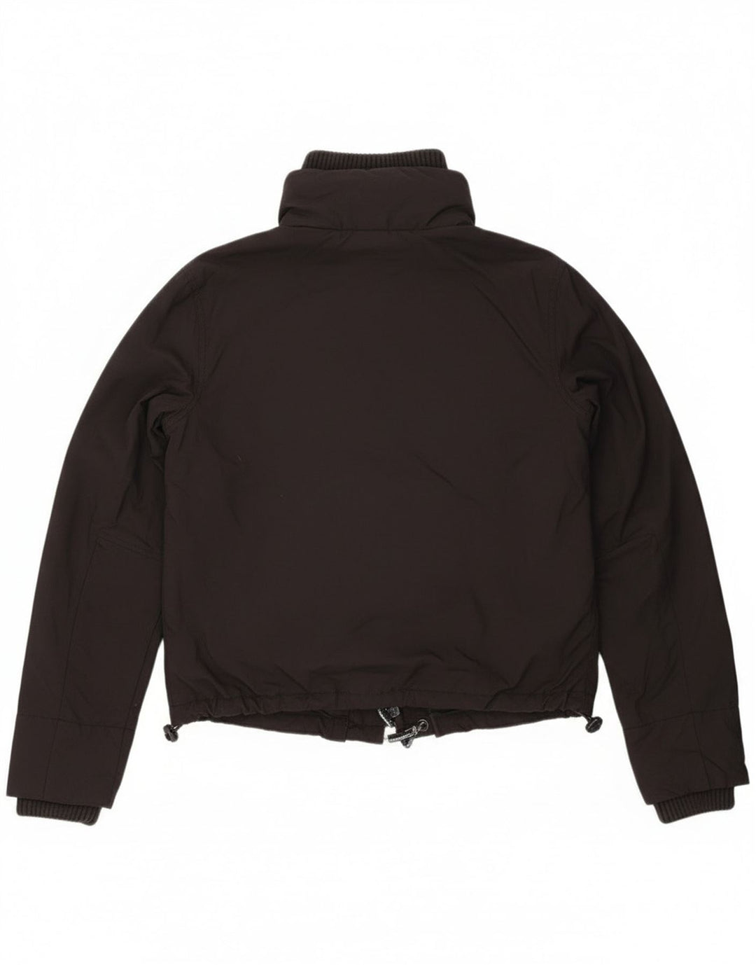 Giacca antipioggia grafica da donna Superdry UK 14 nylon nero medio