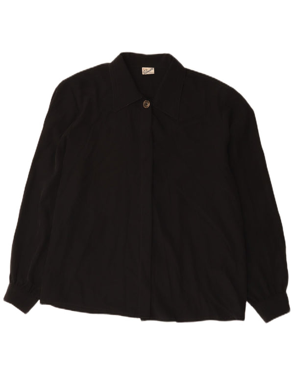 Camicetta da donna Primavera Firenze UK 18 XL Poliestere nero