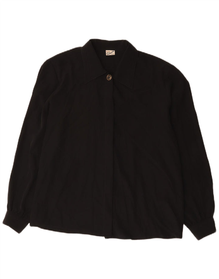 Camicetta da donna Primavera Firenze UK 18 XL Poliestere nero